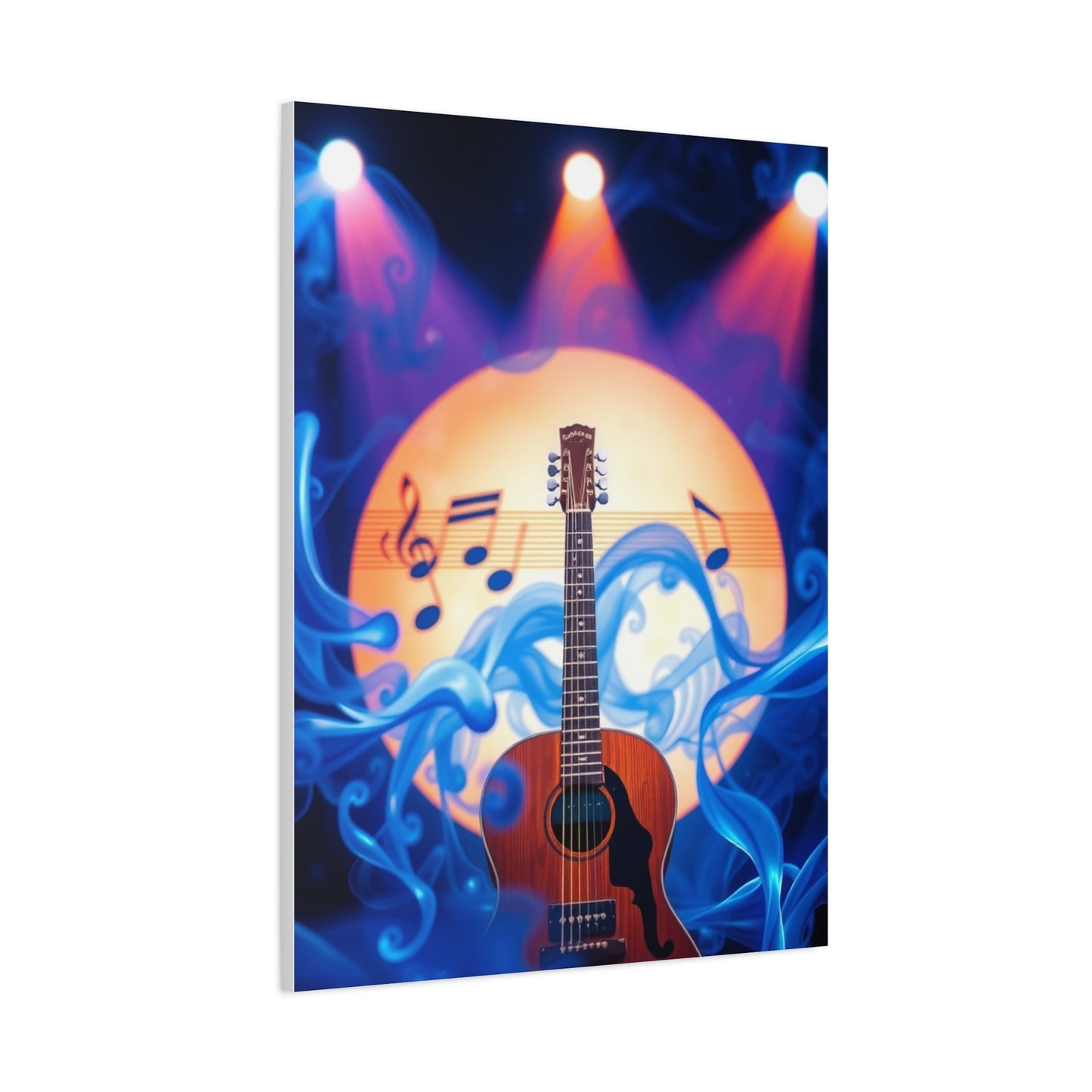 Blue Music Art Premium Gallery Wall Art & Canvas Print