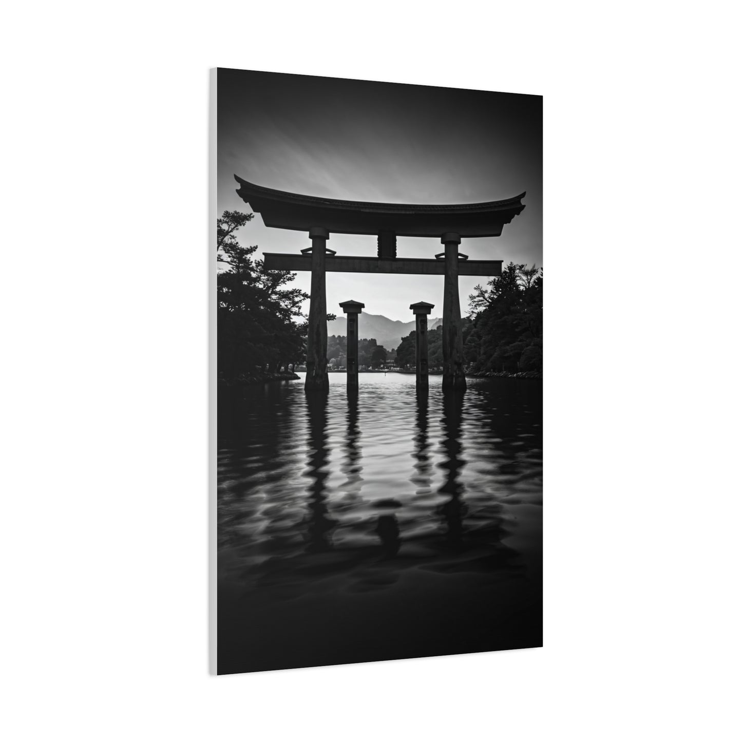 Torii Gate Reflection Serenity Wall Art & Canvas Prints