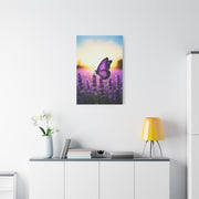 Lavender Field Purple Butterfly Wall Art & Canvas Prints