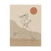 Scandinavian Runner Line Art Sports Wall Art & Canvas Print