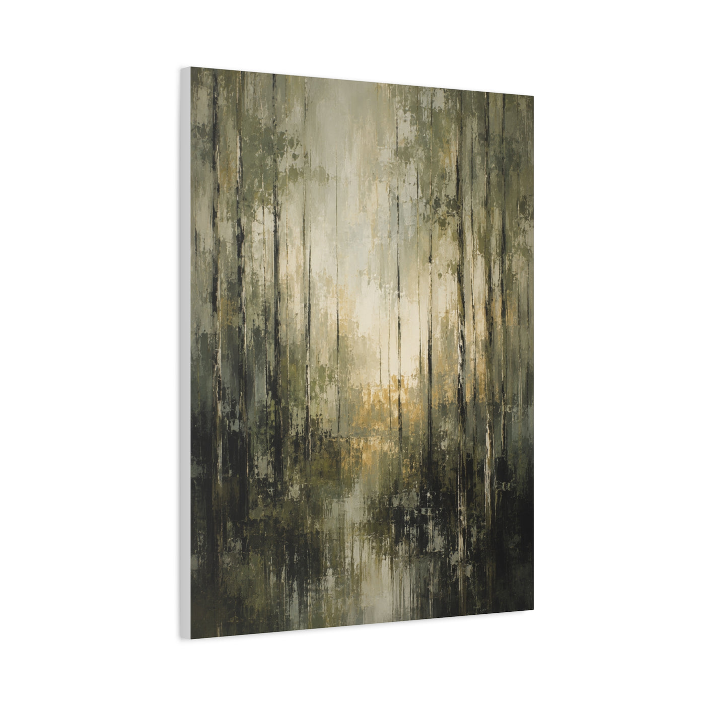 Abstract Forest Reflection Modern Trees Wall Art & Canvas Print