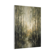 Abstract Forest Reflection Modern Trees Wall Art & Canvas Print
