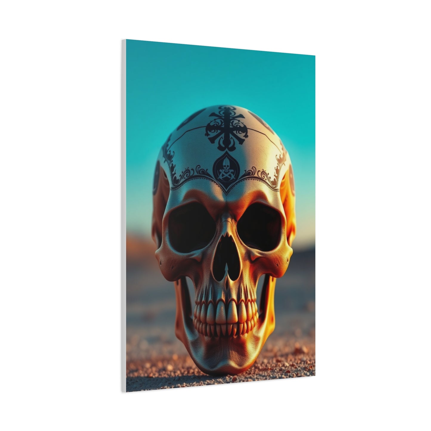 Aristocratic Skull Manifest Wall Art & Canvas Print