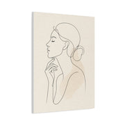 Minimal Continuous Line Portrait Wall Art & Canvas Print