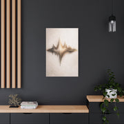 Luminous Soundwave Glass Sculpture Wall Art & Canvas Print