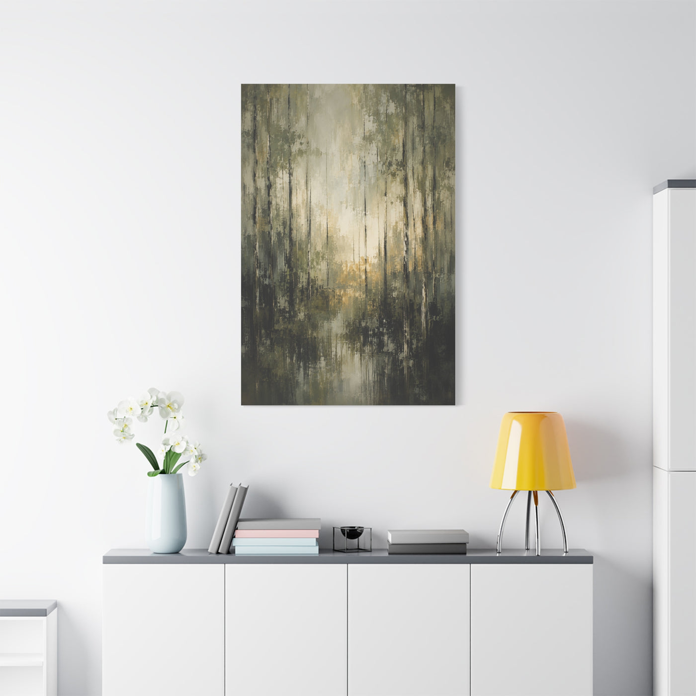 Abstract Forest Reflection Modern Trees Wall Art & Canvas Print