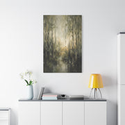 Abstract Forest Reflection Modern Trees Wall Art & Canvas Print