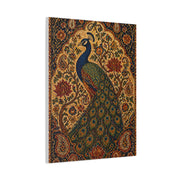 Ornamental Kalamkari Peacock Wall Art & Canvas Print