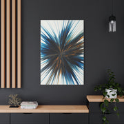 Deep Blue Starburst Abstract Wall Art & Canvas Prints
