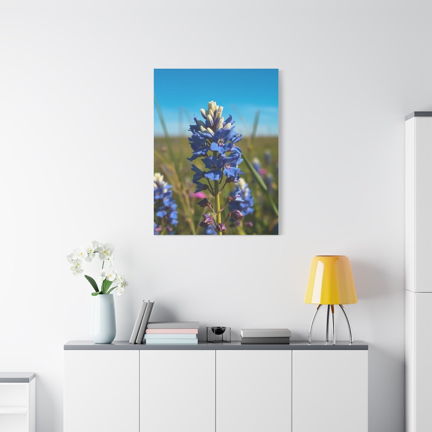 Bluebonnet Flower Art Premium Gallery Wall Art & Canvas Print