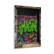 Imagine Graffiti Alley Door Street Wall Art & Canvas Print