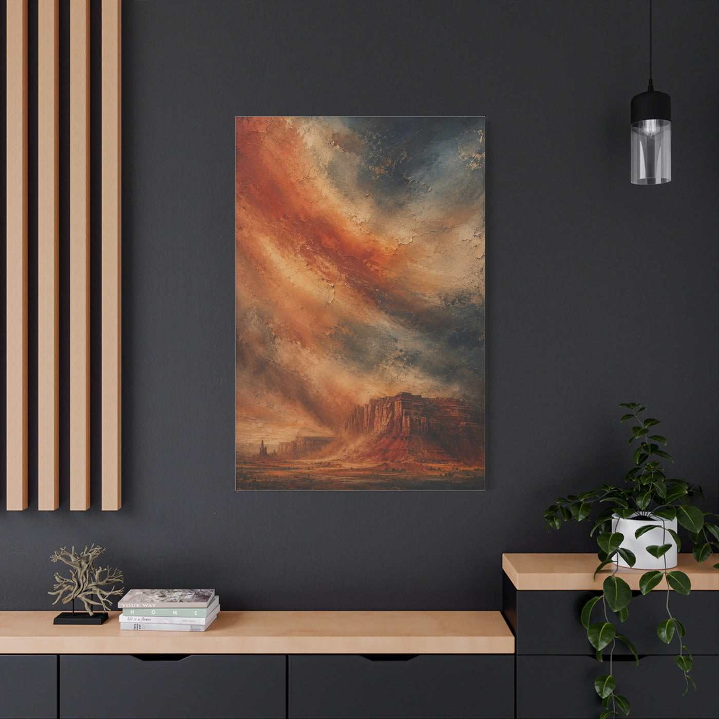 Dust Storm Mesa Abstract Wall Art & Canvas Print