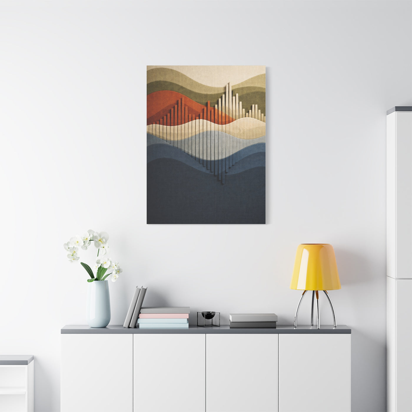 Futuristic Soundform Resonance Wall Art & Canvas Print