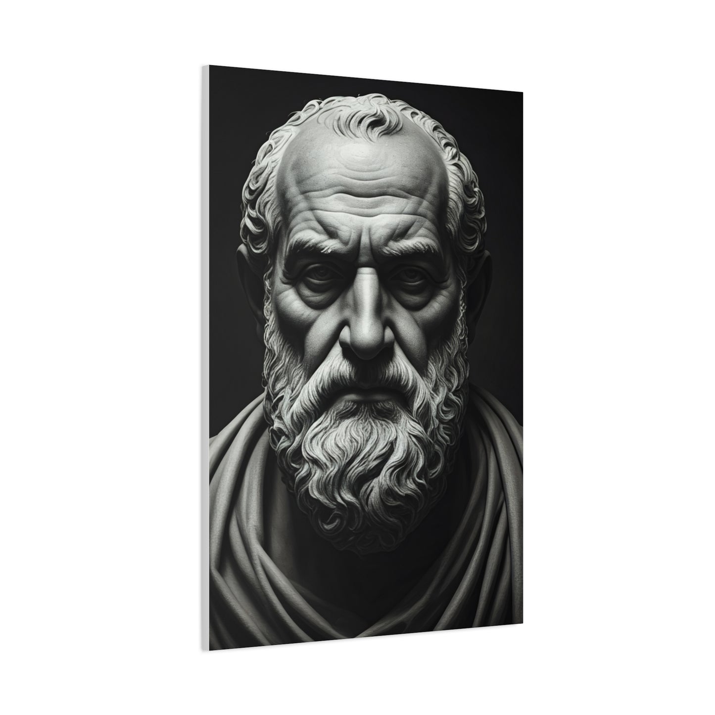 Timeless Wisdom Black & White Elder Portrait Wall Art & Canvas Prints
