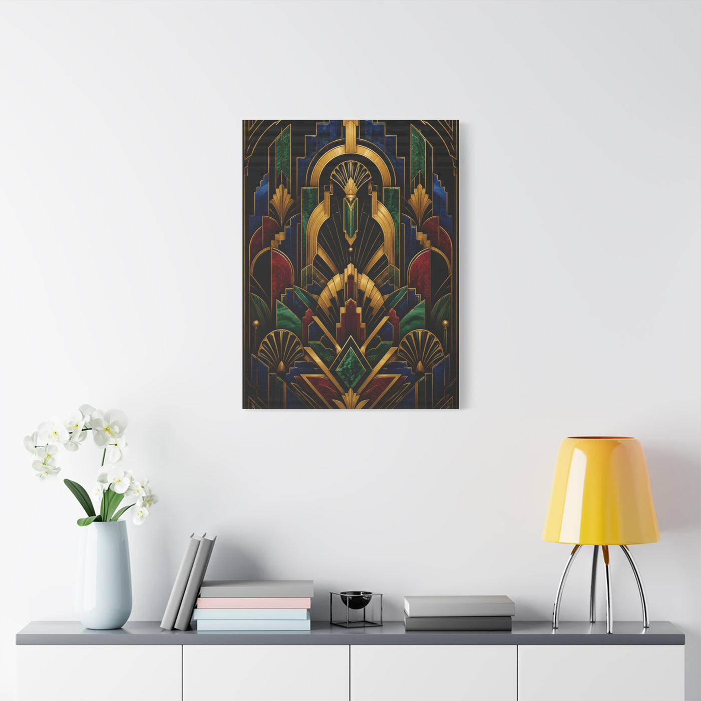 Neo Art Deco Jewel Geometry Wall Art & Canvas Print