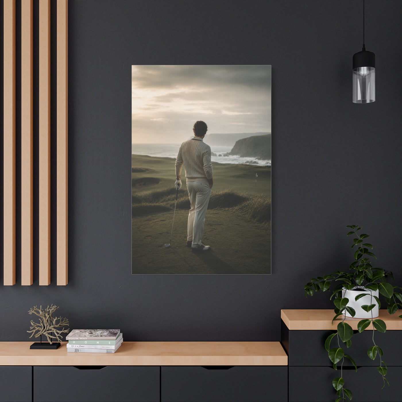 Old Money Coastal Golf Sports Wall Art & Canvas Print