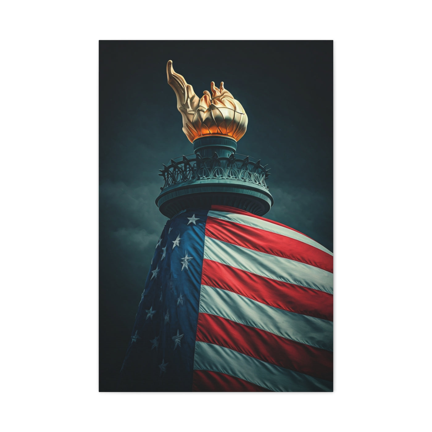 Torch of Liberty Patriotic Monument Wall Art & Canvas Prints