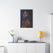 Minimal Gold Highlight Portrait Wall Art & Canvas Print