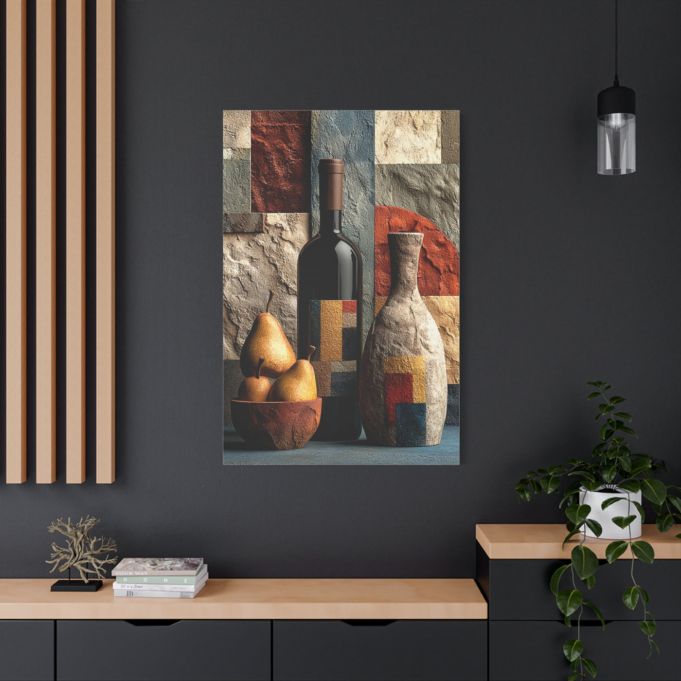 Contemporary Abstract Wine Still Life Wall Art & Canvas Print