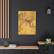 Vintage River Route Cartography Wall Art & Canvas Prints
