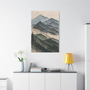 Abstract Layered Paper Mountain Wall Art & Canvas Print