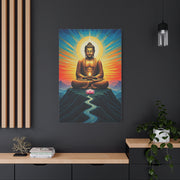 Meditative Buddha with Lotus Path Wall Art & Canvas Prints