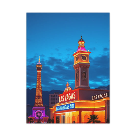 Las Vagas Art Canvas Art 3 Wall Art & Canvas Print