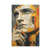 Reflective Thought Portrait Collage Wall Art & Canvas Print