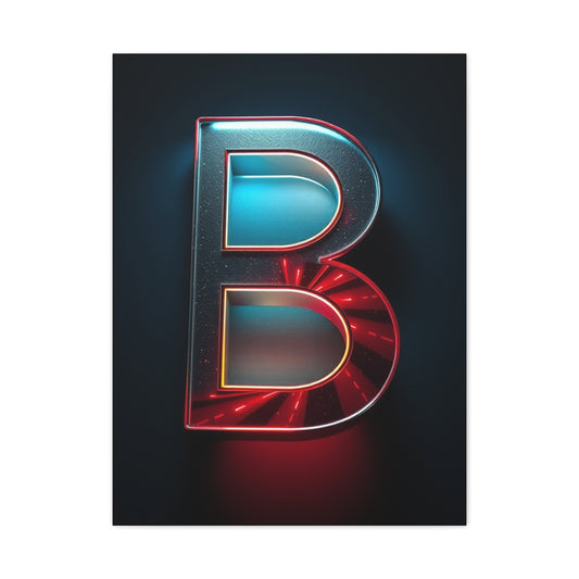 Alphabet & Letter Art Luxury Canvas Wall Art & Canvas Print