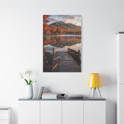 Adirondack Mirror Lake Autumn Wall Art & Canvas Print