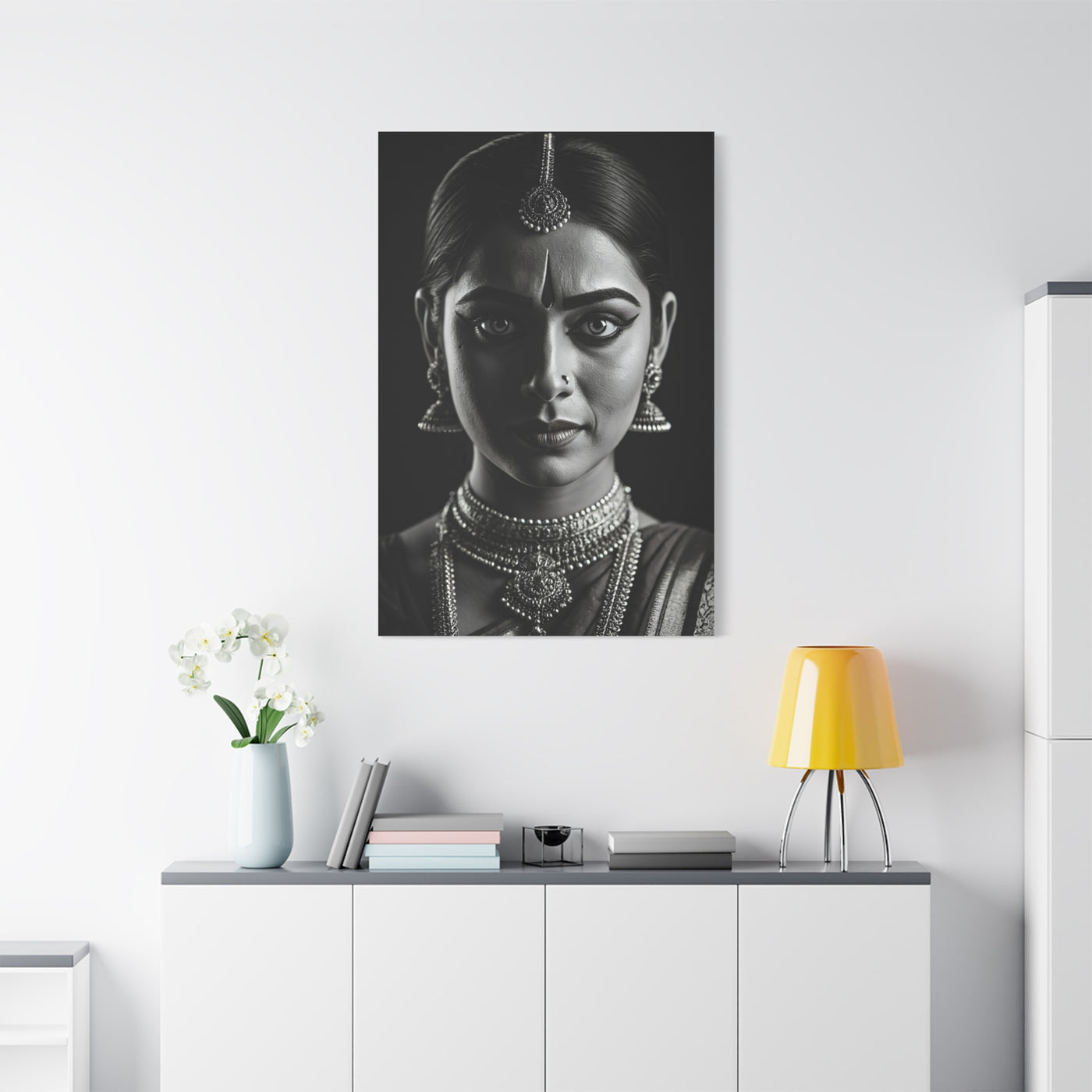 Timeless Elegance Black & White Cultural Portrait Wall Art & Canvas Prints