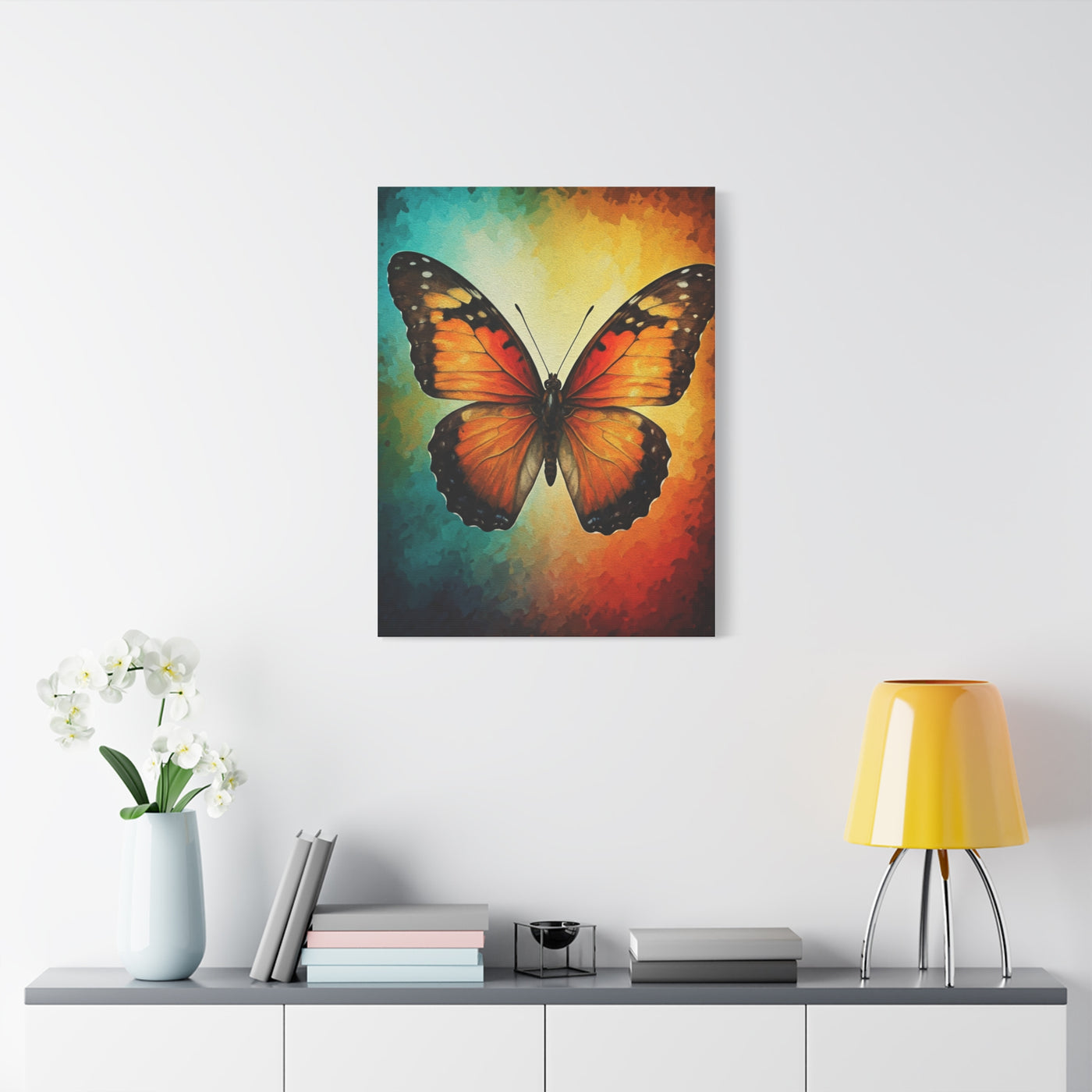 Vibrant Monarch Butterfly Spectrum Wall Art & Canvas Prints