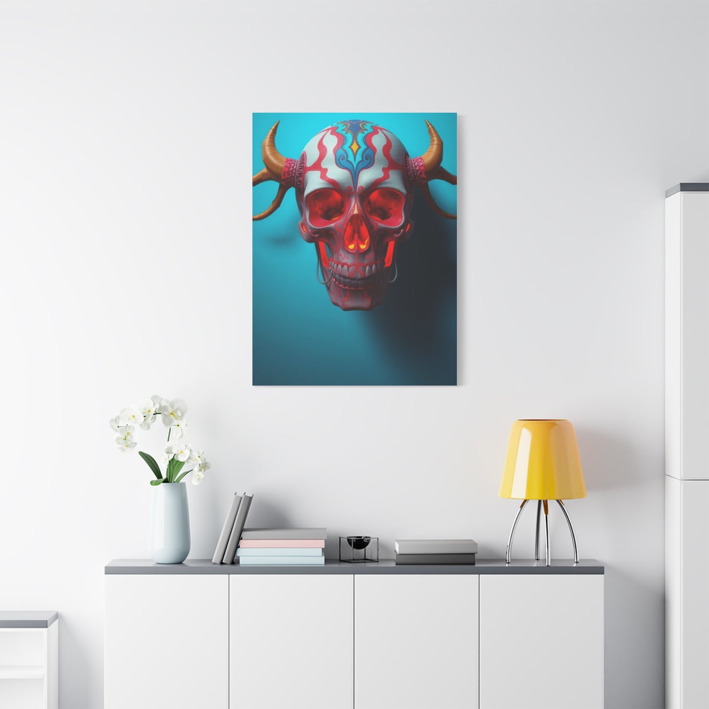 Elite 3D Trippy Skull Art By Ali Gulec Art Vision Wall Art & Canvas Print