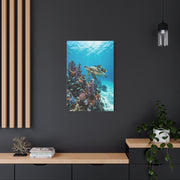 Tropical Ocean Turtle Reef Escape Tropical Wall Art & Canvas Print