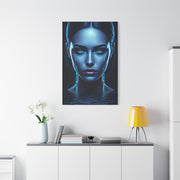 Blue Tears Reflection Portrait Wall Art & Canvas Prints