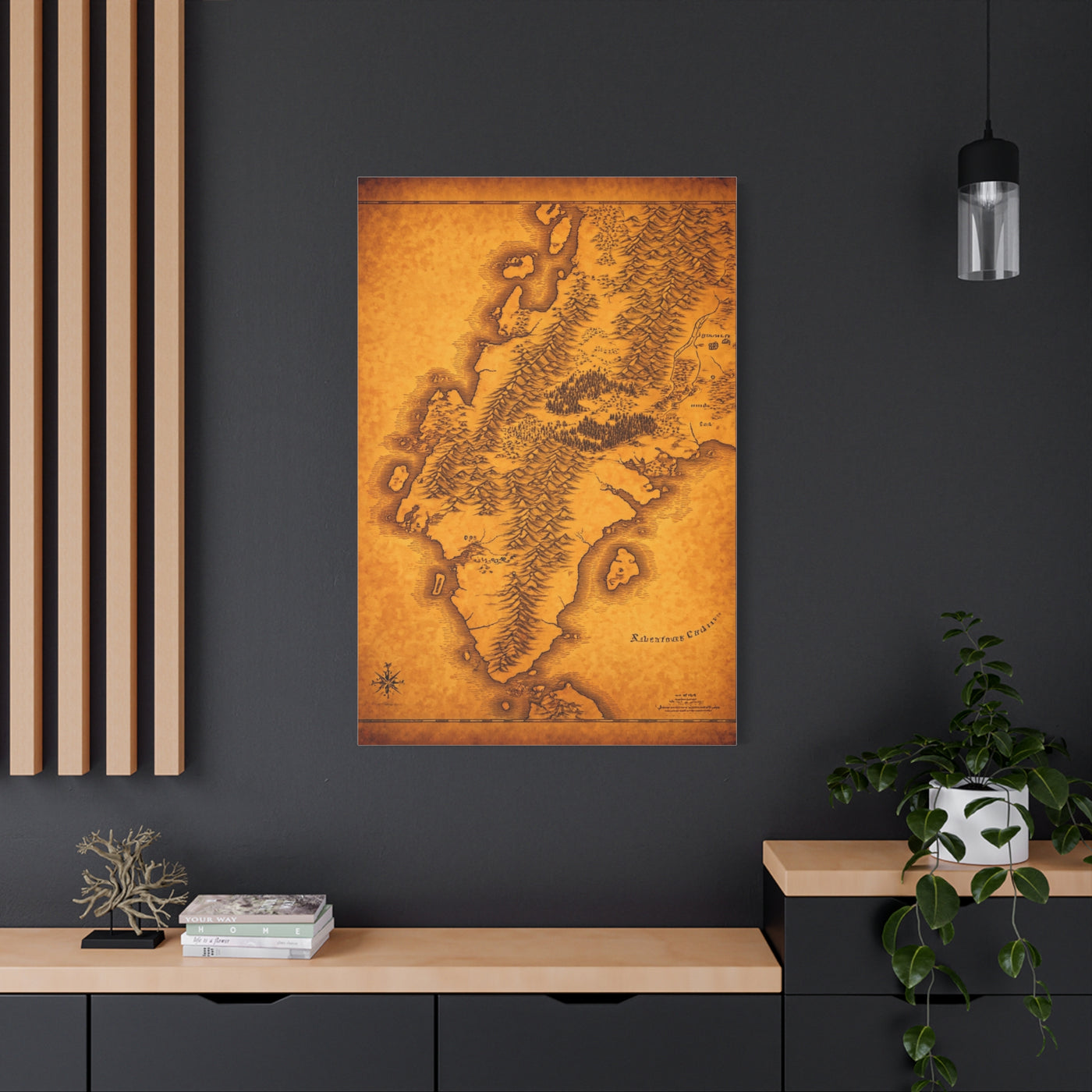 Old Europe Map Illustration Wall Art & Canvas Prints