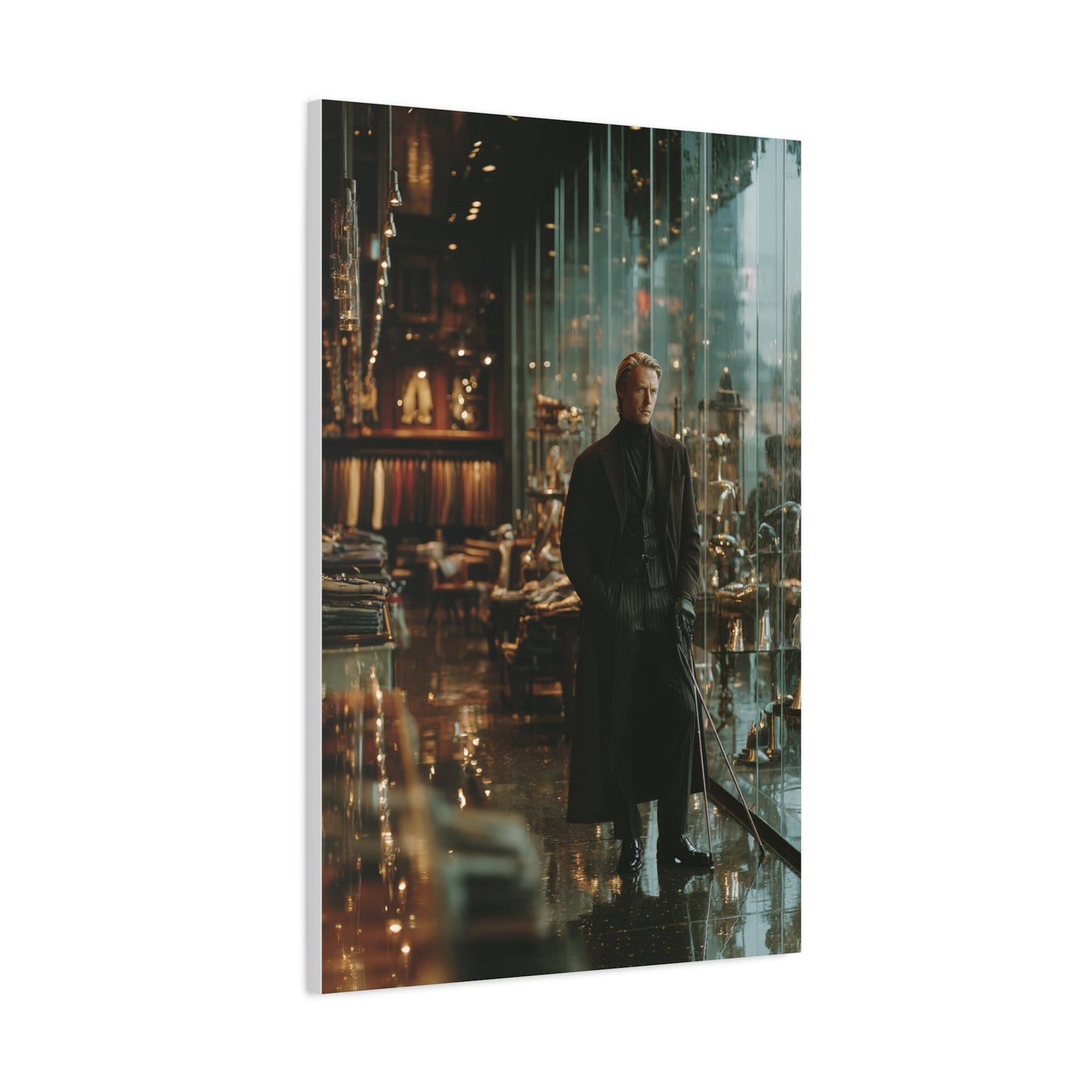 Modern Luxury Golfer Editorial Portrait Wall Art & Canvas Print