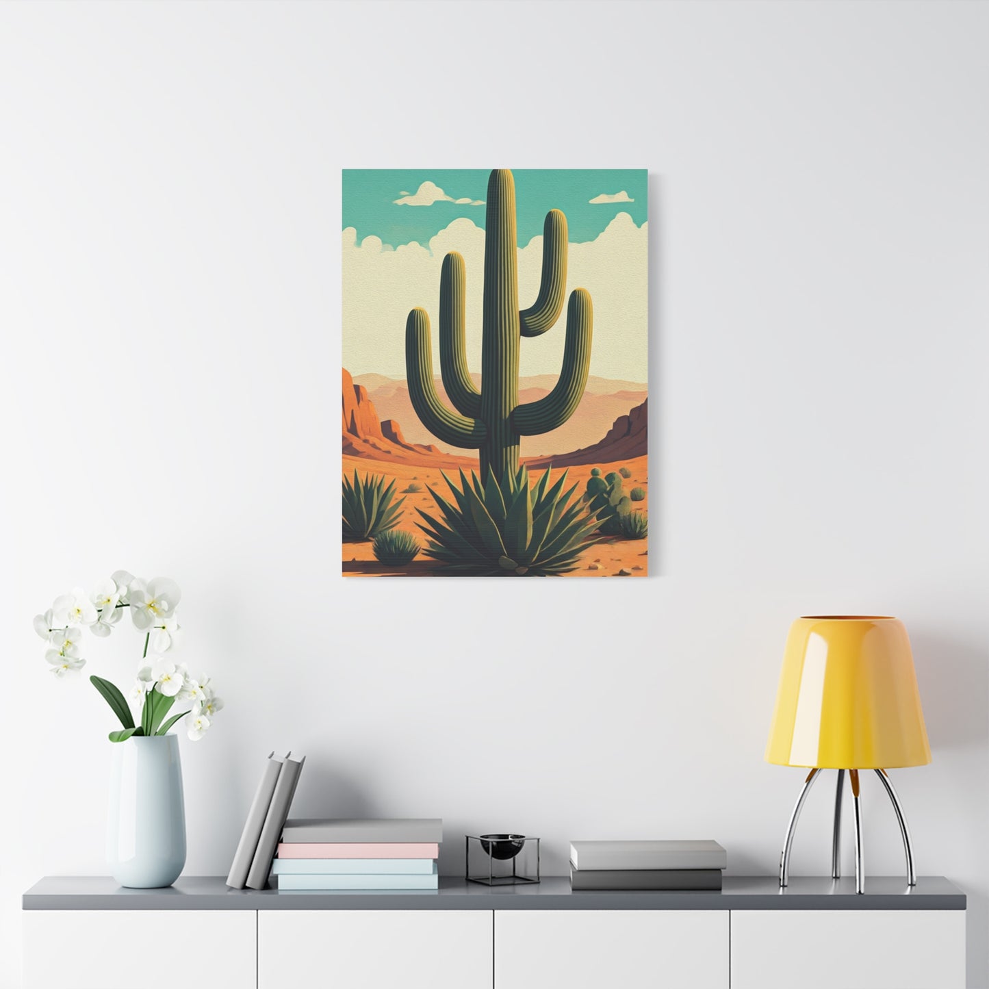 Southwest Saguaro Desert Landscape Wall Art & Canvas Prints