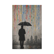 Urban Rain Umbrella Street Art Wall Art & Canvas Print