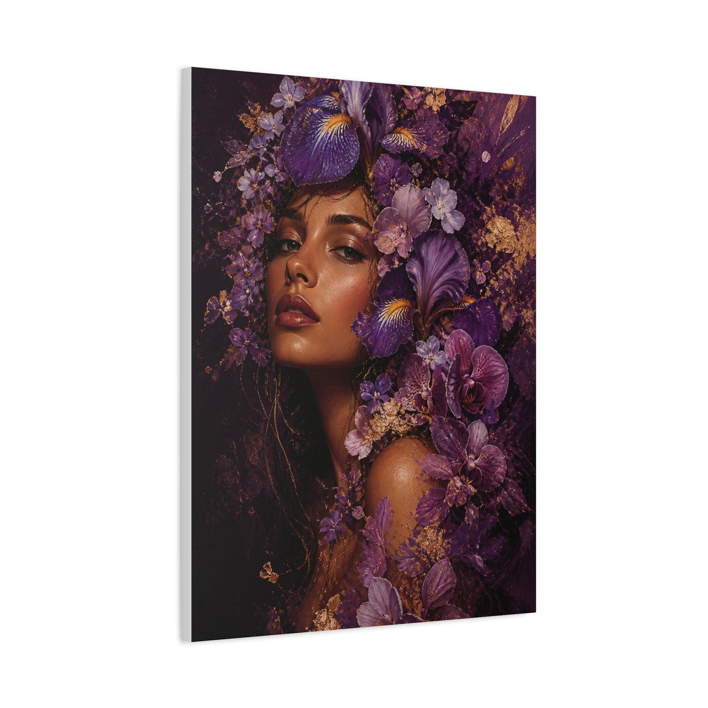 Floral Crown Muse Portrait Wall Art & Canvas Print
