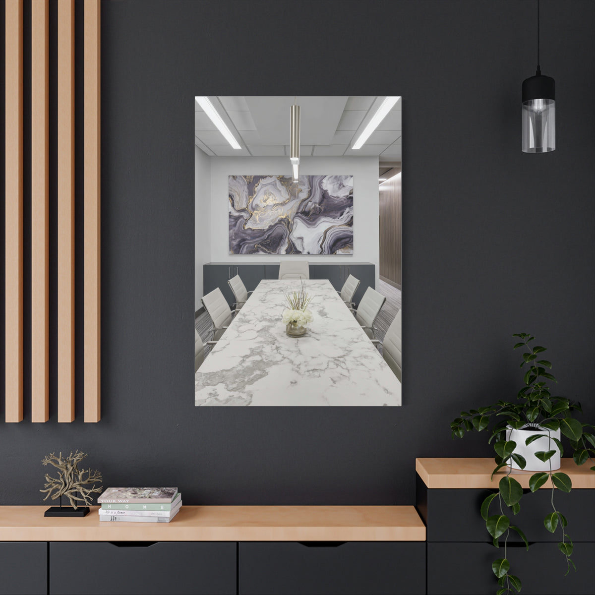 Mineral Stone Inspired Law Office Conference Wall Art & Canvas Print