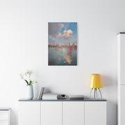 New York Skyline Pastel Dawn Serenity Wall Art & Canvas Print