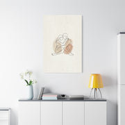 Minimal Line Art Intimate Embrace Wall Art & Canvas Print