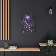 Stained Glass Violet Cathedral Garden Wall Art & Canvas Print