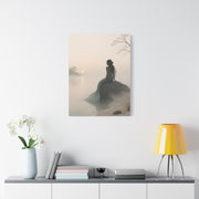 Misty Shore Mermaid Serenity Wall Art & Canvas Print