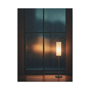Rainy Window Glow Interior Wall Art & Canvas Prints