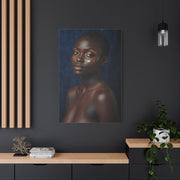 Minimal Gold Highlight Portrait Wall Art & Canvas Print