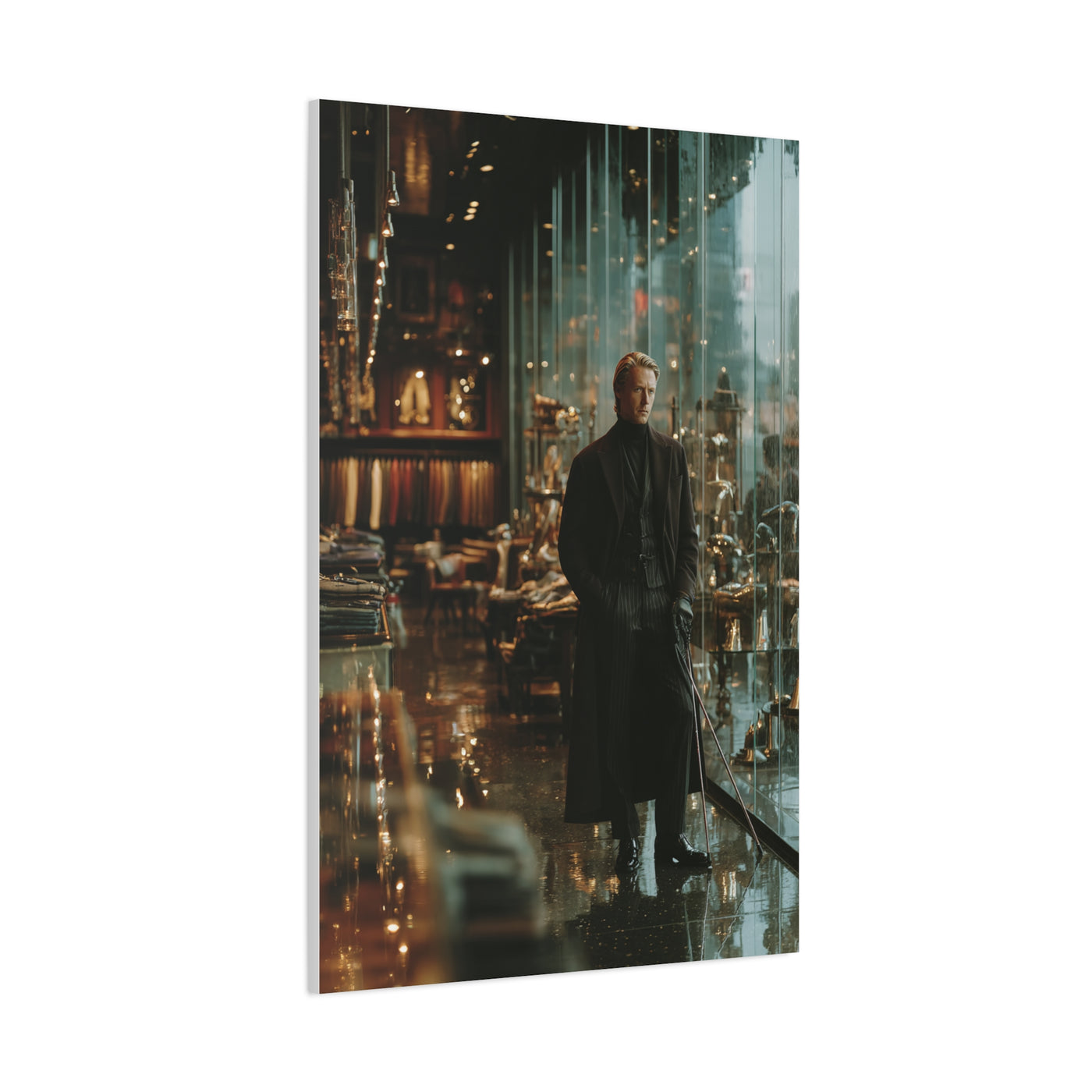 Modern Luxury Golfer Editorial Portrait Wall Art & Canvas Print