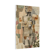 Mixed Media Nude Composition Wall Art & Canvas Print