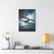 Stormbound Biplane Flight Wall Art & Canvas Prints
